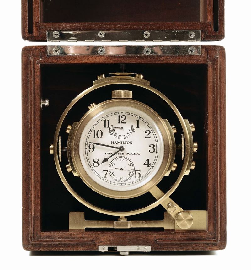 Cronometro da marina Hamilton Lsncaster USA  - Asta Antiquariato, Affidamenti da raffinate dimore private - Cambi Casa d'Aste