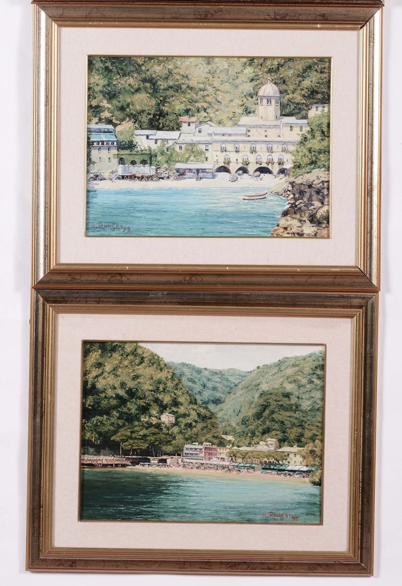 N. Ranson S. Fruttuoso Paraggi  - Asta Antiquariato, Affidamenti da raffinate dimore private - Cambi Casa d'Aste