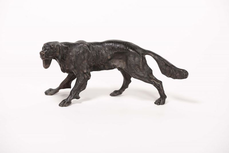 Cane in bronzo  - Auction Fine Arts from refined private house - Cambi Casa d'Aste