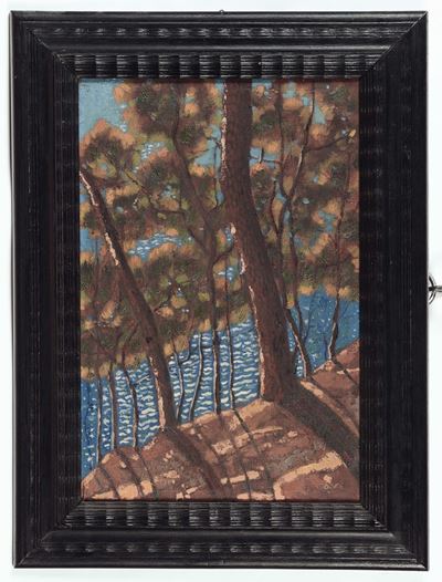 Giovanni Battista Bassano (1874-1951)pineta di Capo Faro Portofino a Mare