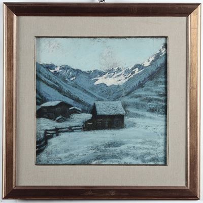 Severino Tremator (1895-1940)paesaggio Innevato 1921,