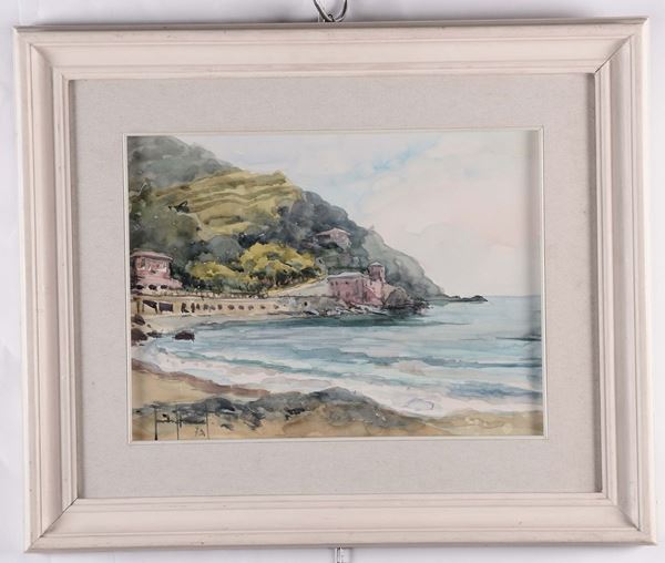 Guido Hanset (1910-1992) Costa Ligure, 1973