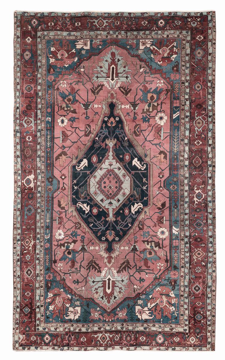 Tappeto nord ovest Persia Heritz fine XIX secolo  - Auction Fine Carpets - Cambi Casa d'Aste