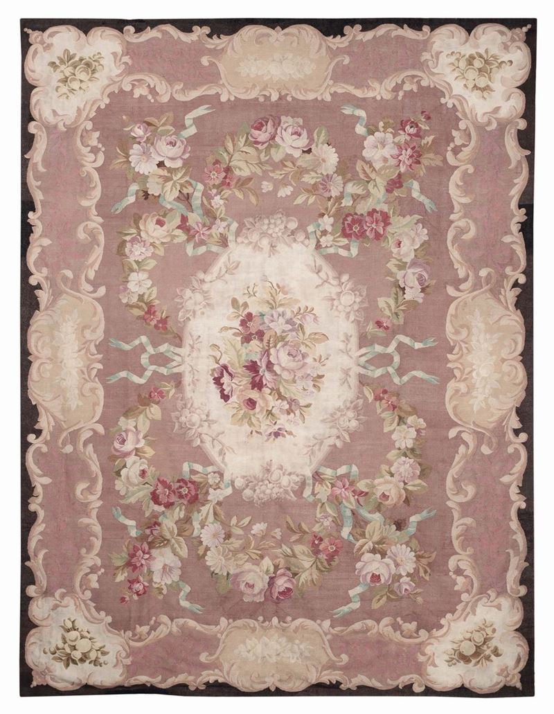 Aubusson seconda meta XIX secolo  - Auction Fine Carpets - Cambi Casa d'Aste
