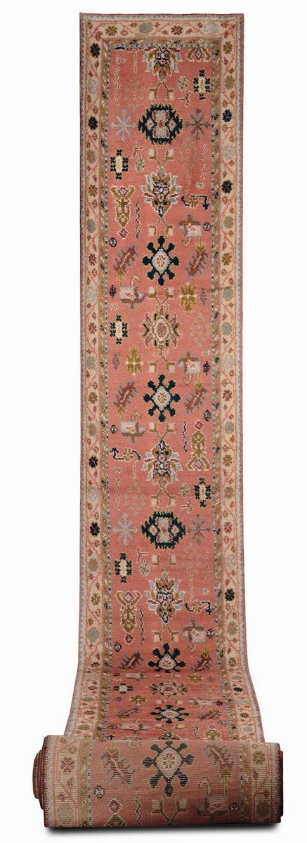Rara passatoia anatolica fine XIX inizio XX secolo  - Auction Fine Carpets - Cambi Casa d'Aste