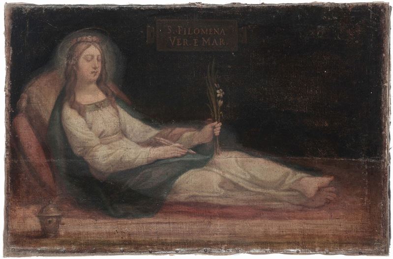 Scuola Emiliana del XVIII secolo Santa Filomena  - Auction Old Masters Paintings - Cambi Casa d'Aste