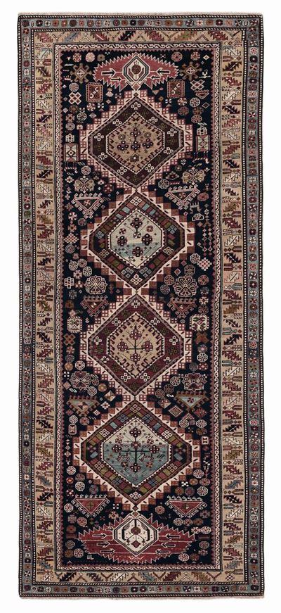 Tappeto Caucasico Shirvan Fine XIX Secolo