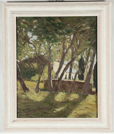 Dario Bardinero (1868-1908)paesaggio con Casa