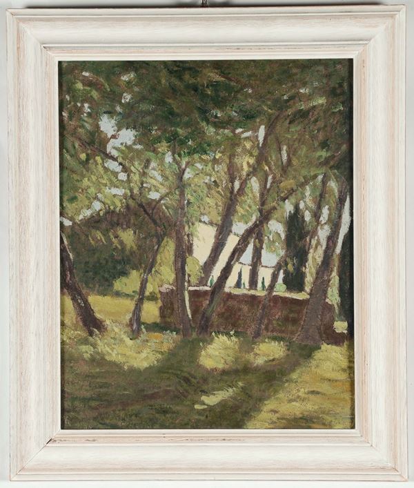 Dario Bardinero (1868-1908) Paesaggio con casa