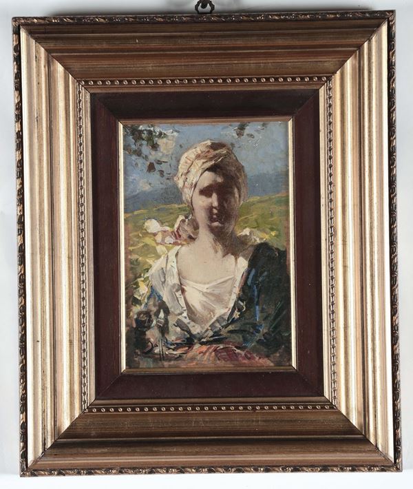 Bruto Mazzolani (1880-1949), attribuito a Ritratto di giovane