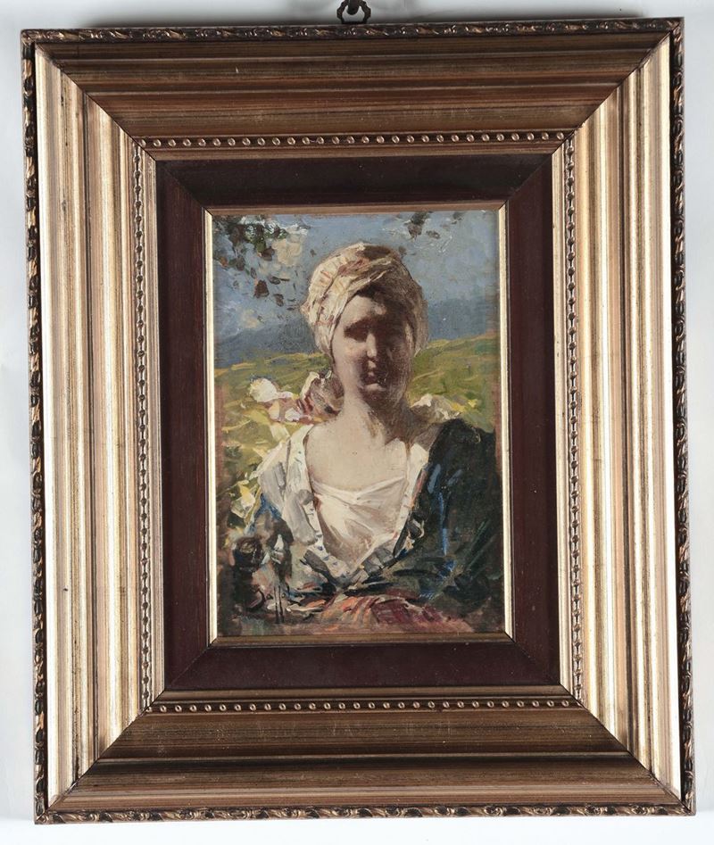 Bruto Mazzolani (1880-1949), attribuito a Ritratto di giovane  - Asta Antiquariato, Affidamenti da raffinate dimore private - Cambi Casa d'Aste