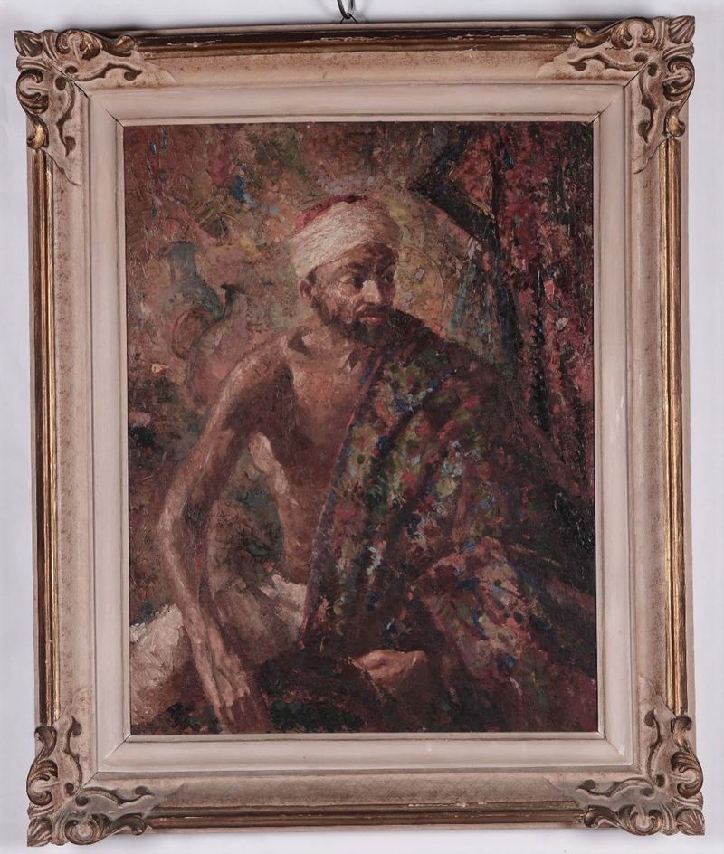 Sergio Cirno Bissi (1902-1987) Figura orientale, 1941  - Auction Paintings online auction - Cambi Casa d'Aste