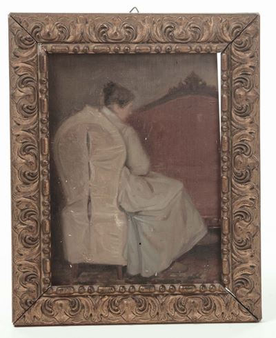 Federico Maragliano (1873 - 1952)figura in Interno