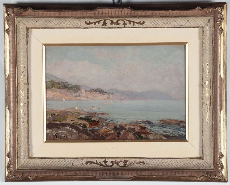 Andrea Figari (1858-1945) Quinto al Mare, 1923  - Auction 19th and 20th Century Paintings - Cambi Casa d'Aste