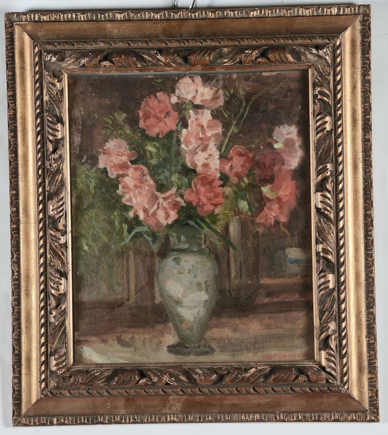 Marco Novati (1895-1975) Vaso di fiori  - Asta Dipinti del XIX e XX secolo - Cambi Casa d'Aste