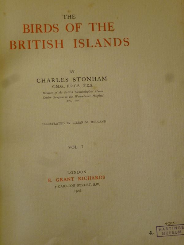 Charles Stonham The birds of the British Island