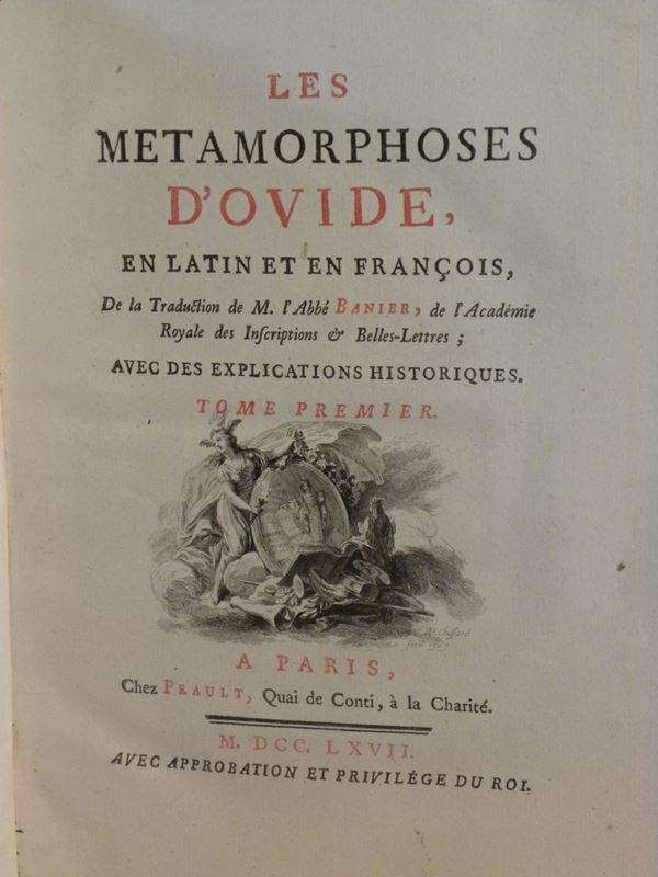 Publio Nasone Ovidio Les Metamorphoses d'Ovide,en latin et en francois..