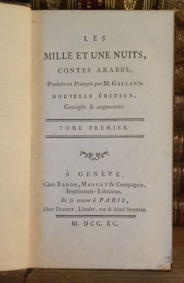 Rilegature-Figurati francesi Molierè-Oeuvres,1760. 8 tomi/Gessner-Oeuvres s.d. 3 tomi/Plaute-Ouvres,1719, 10 tomi/Les mille et une nuits, 1790. 9 tomi