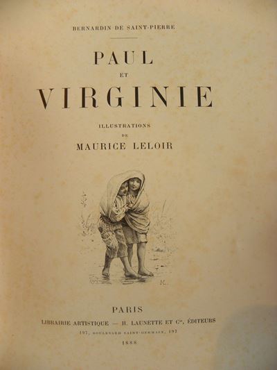 Bernardin De Saint Pierrepaul Et Virginie