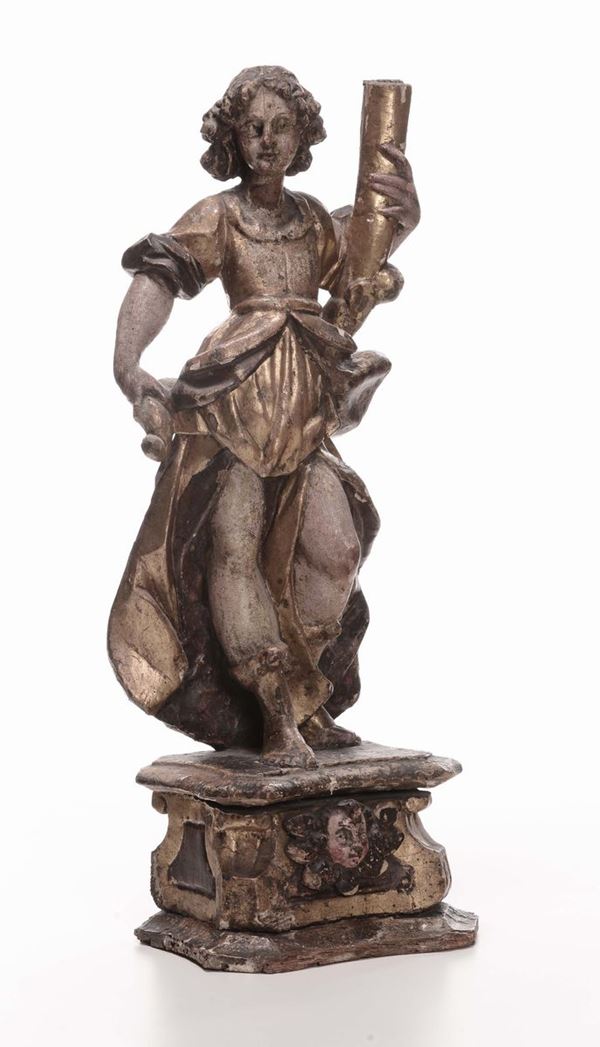 Scultore del XVIII secolo Figura maschile reggicero