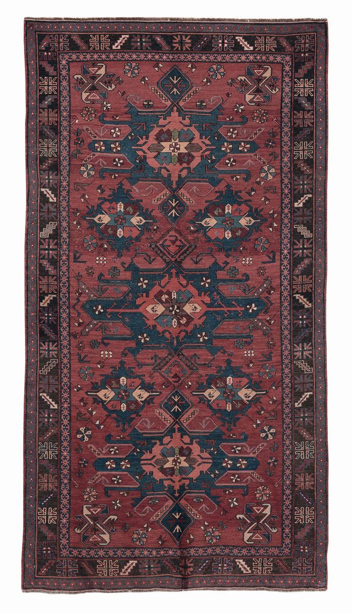 Tappeto caucasico Soumak inizio XX secolo  - Auction Fine Carpets - Cambi Casa d'Aste