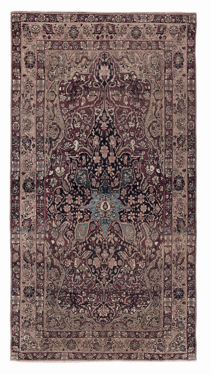 Tappeto persiano Kirman inizio XX secolo  - Asta Tappeti Antichi - Cambi Casa d'Aste