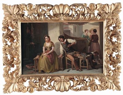Nicola Sanesi (1818-1889)scene di Genere, 1857