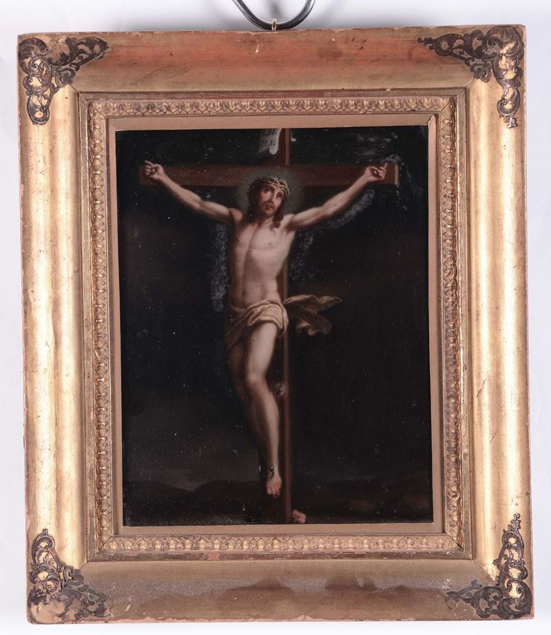 Scuola del XVIII secolo Crocifissione  - Asta Antiquariato, Affidamenti da raffinate dimore private - Cambi Casa d'Aste