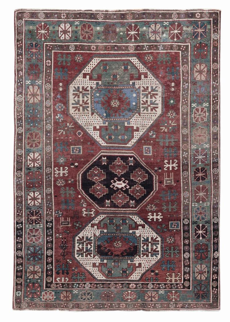 Tappeto caucasico Kasak Lori Pambak seconda meta XIX secolo  - Auction Fine Carpets - Cambi Casa d'Aste