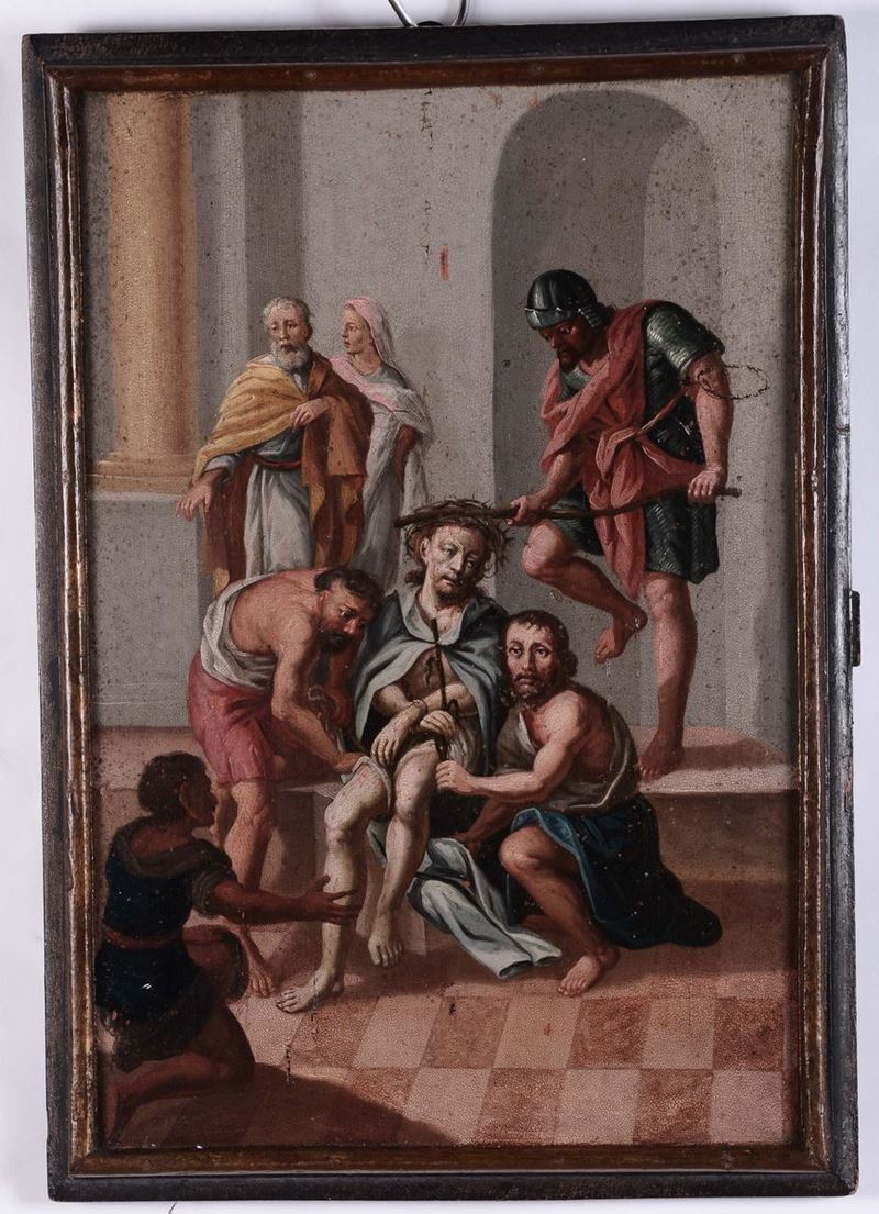 Scuola Tedesca del XVIII secolo Flagellazione  - Auction Old Masters Paintings - Cambi Casa d'Aste