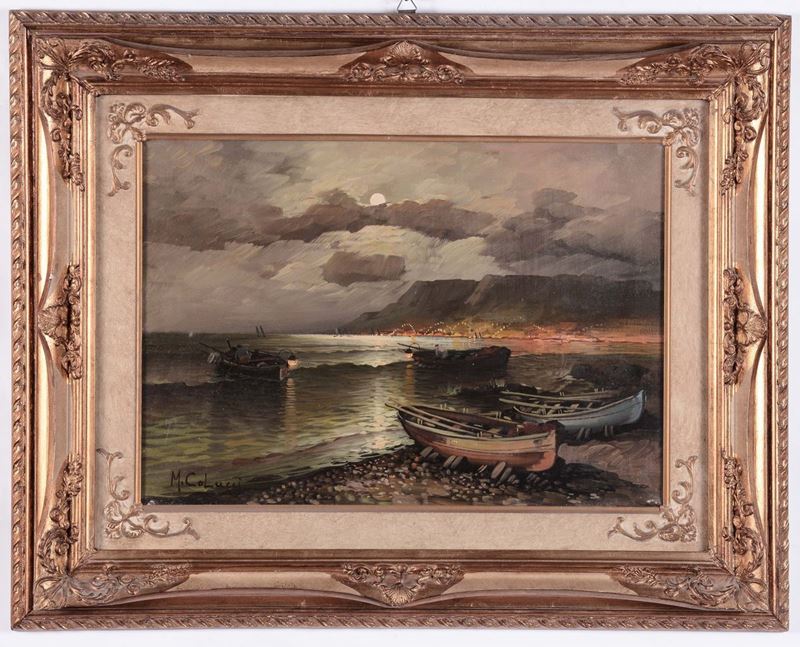 Mario Colucci (1915) Notturno  - Asta Antiquariato, Affidamenti da raffinate dimore private - Cambi Casa d'Aste