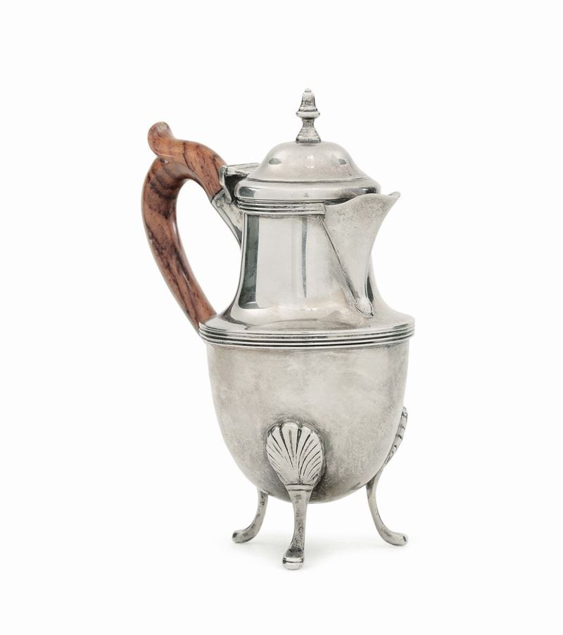 Piccola caffettiera in argento, Londra XIX secolo  - Auction Italian and European Silver Collection  - II - Cambi Casa d'Aste