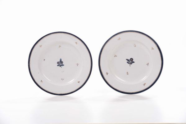 Coppia di piatti in porcellana, Cozzi, Venezia