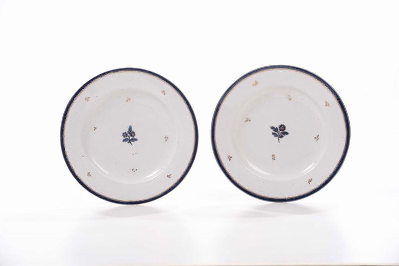 Coppia di piatti in porcellana, Cozzi, Venezia  - Auction Fine Arts from refined private house - Cambi Casa d'Aste