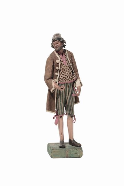Popolano con Marsina Marrone e Cappello a Righe, Bottega di Pasquale Navone (1746-1791), Manifatt...