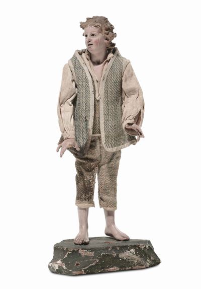 Giovane Pastore Scalzo con Gilet, Bottega di Pasquale Navone (1746-1791), Manifattura Genovese