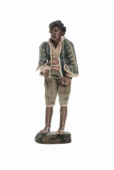 Giovane Mulatto con Marsina Verde e Profili Oro, Bottega di Pasquale Navone (1746-1791), Manifatt...