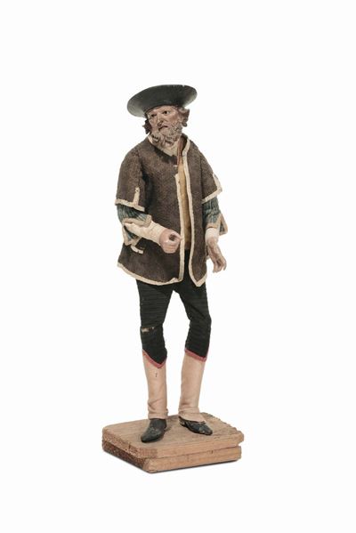 Popolano con Cappello e Marsina Marrone, Bottega di Pasquale Navone (1746-1791), Manifattura Geno...