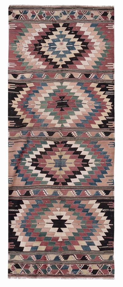 Kilim Anatolico Konia Fine XIX Secolo
