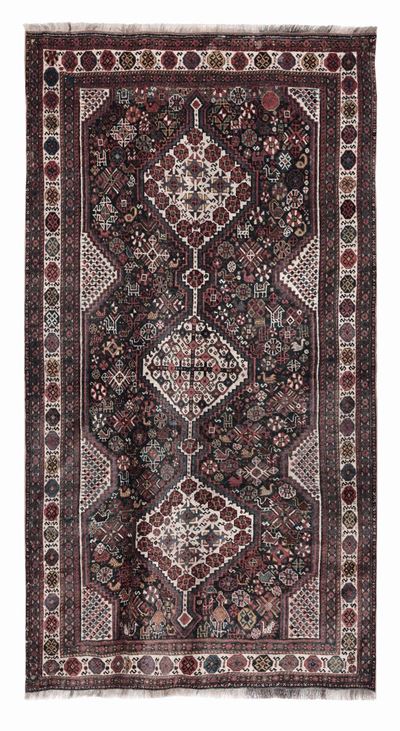 Tappeto Sud Persia Khamseh Fine XIX Secolo