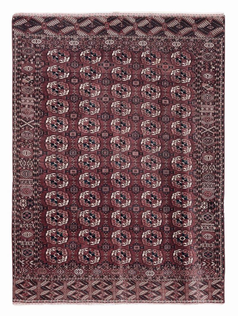 Tappeto turkmeno Tekke inizio XX secolo  - Auction Fine Carpets - Cambi Casa d'Aste