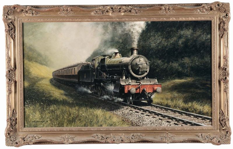 Don Breckon (XX secolo) Locomotiva, 1974  - Auction Fine Arts from refined private house - Cambi Casa d'Aste