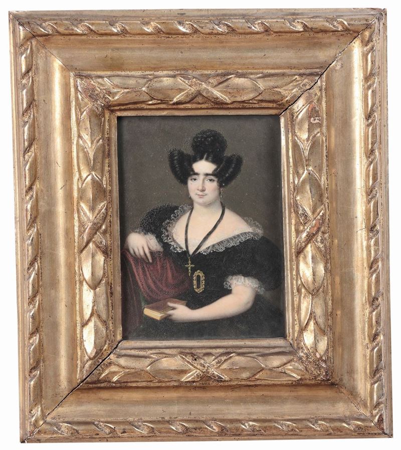 Scuola Neoclassica Ritratto femminile  - Auction Fine Arts from refined private house - Cambi Casa d'Aste