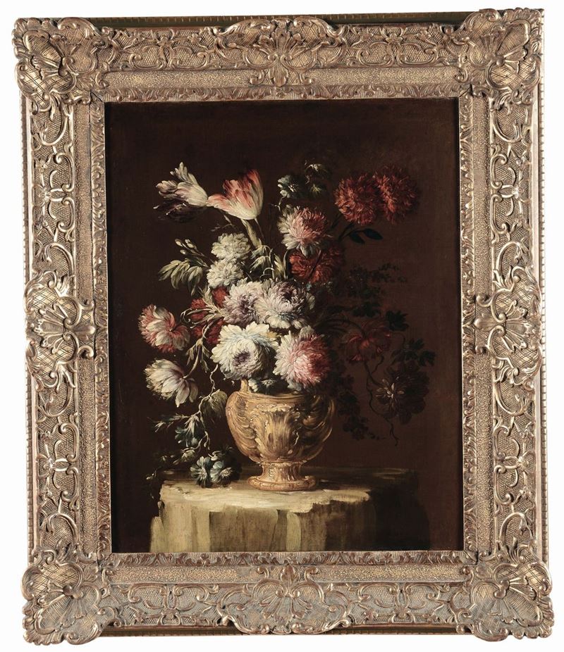 Scuola Italiana del XVIII secolo Vaso di fiori  - Asta Dipinti Antichi - Cambi Casa d'Aste