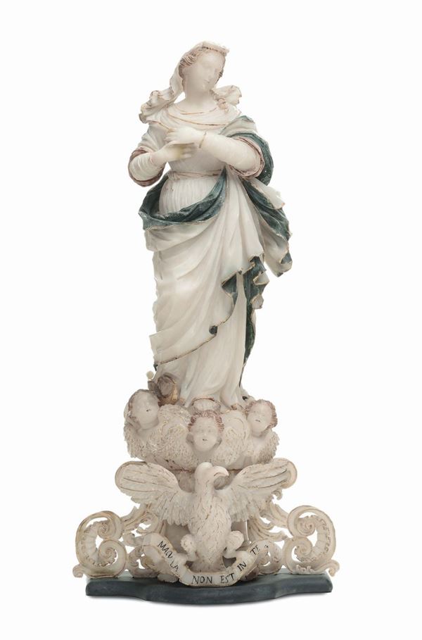 Madonnina in alabastro, XIX secolo