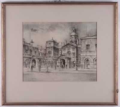 Lawrence Josset (1910-1995)veduta Cittadina con Chiesa