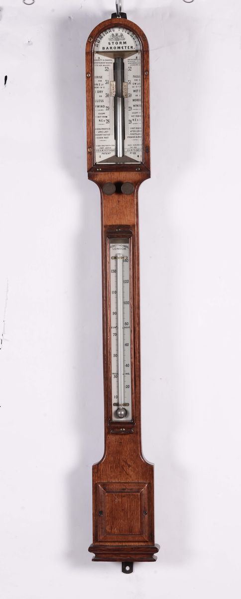 Barometro in legno, Inghilterra XIX secolo  - Auction Fine Arts from refined private house - Cambi Casa d'Aste
