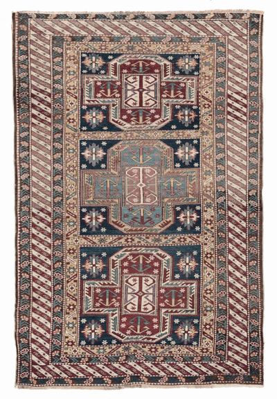 Tappeto Caucasico Shirvan Fine XIX Inizio XX Secolo