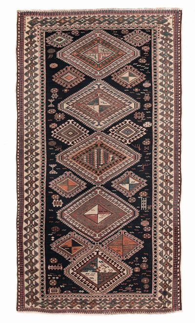 Tappeto Caucasico Shirvan Fine XIX Inizio XX Secolo