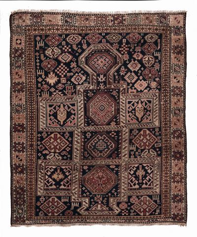 Tappeto Caucasico Shirvan Fine XIX Inizio XX Secolo